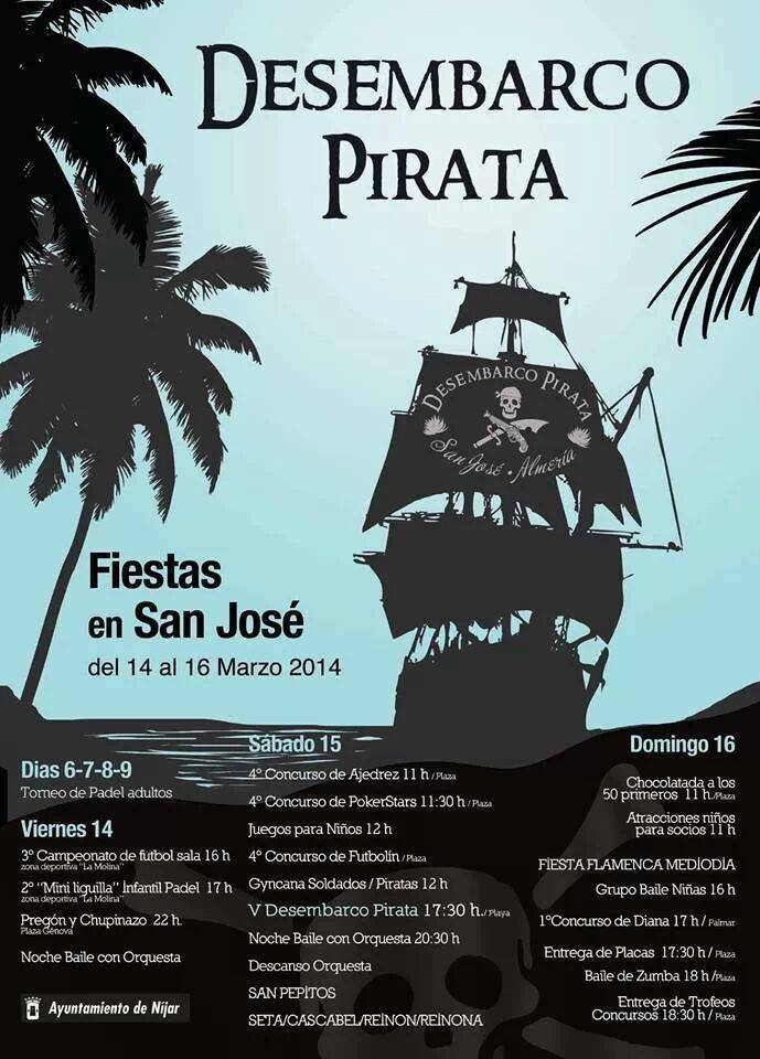 Programa Desembarco Pirata San José 2014 PN Cabo de Gata Níjar